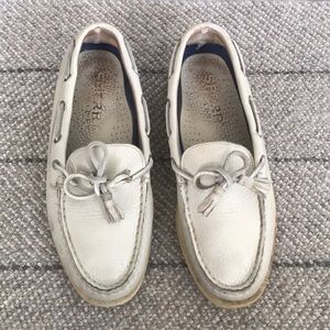 off white sperry topsider tassel loafers 8.5